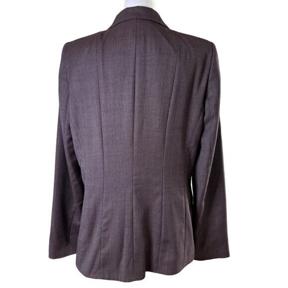 Lafayette 148 Wool Blend Career Plum Burgundy Lined Size 10 - Picture 6 of 12